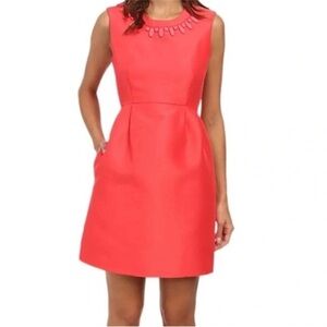 Kate Spade Embellished Mindy Coral Mini Dress Size 4